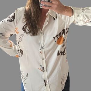 Wild & Free Button Up Shirt, Cowgirl Shirt | Women's Western Long Sleeve shirt